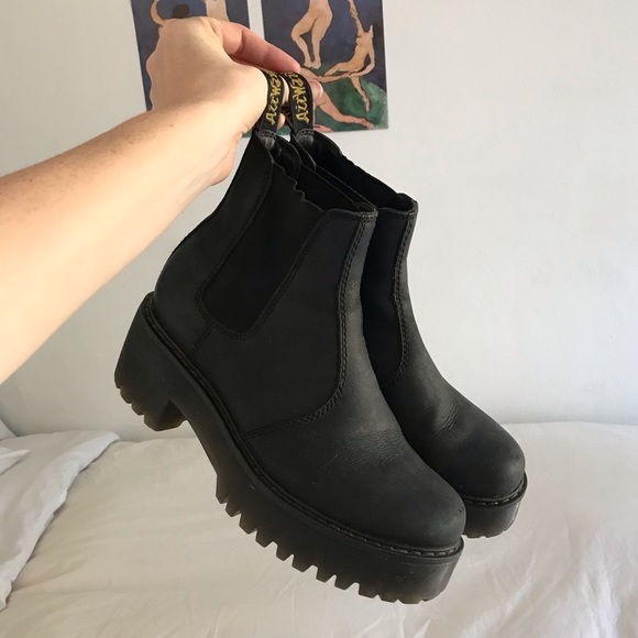 rometty platform chelsea boots